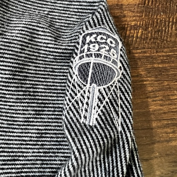 7 Diamonds Generation 1/4 Zip‎ Pullover M Striped KCC 1925 Embroidered Logo Golf - Picture 8 of 11